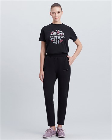 Skechers New Basics W Slim Sweatpant Kadın Siyah Eşofman Altı - S212185-001