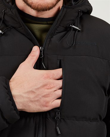 Skechers Outerwear M Contrast Pocket Padded Jacket Erkek Ceket - S202046-001