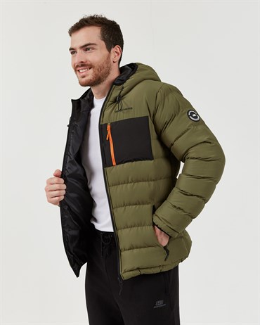 Skechers Outerwear M Contrast Pocket Padded Jacket Erkek Ceket - S202046-801