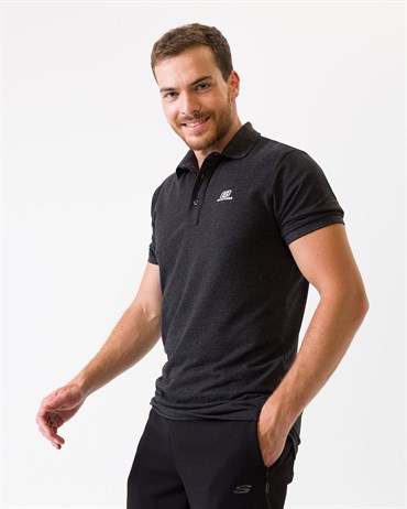 Skechers Polo S M Basic Sport Pique Polo T-Shirt Erkek Üst & T-shirt - S201030-001