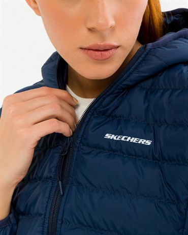 Skechers W Filled Hood Jacket Kadın Mont & Kaban - S192055-410