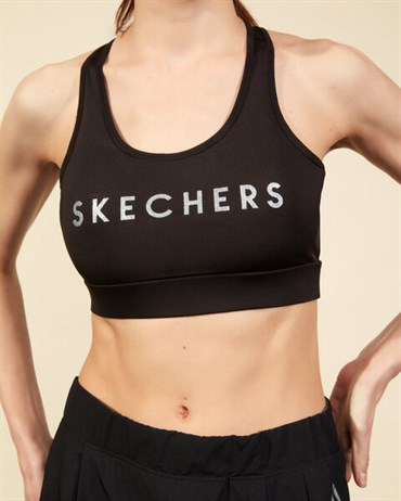 Skechers W Low Support Bra Kadın Siyah Sporcu Sutyeni - S202260-001