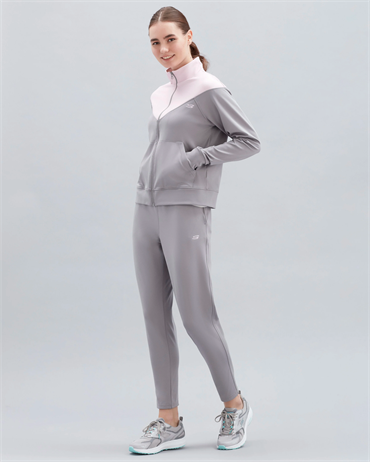 Skechers W Micro Color Block Suit Kadın Gri Eşofman Takımı - S212251-003