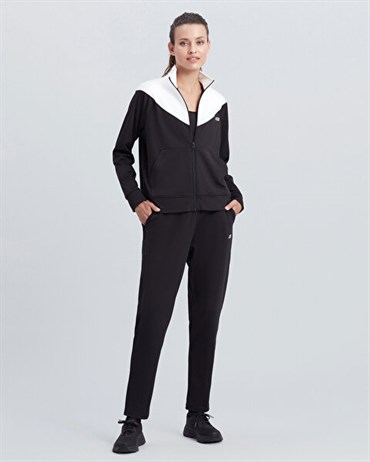 Skechers W Micro Color Block Suit Kadın Siyah Eşofman Takımı - S212251-001