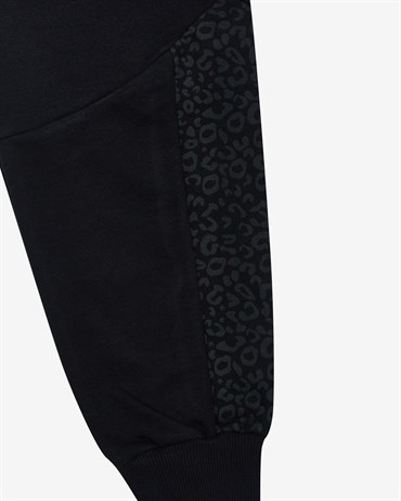 Skechers W Printed Jogger Sweatpant Kadın Siyah Eşofman Altı - S212085-001